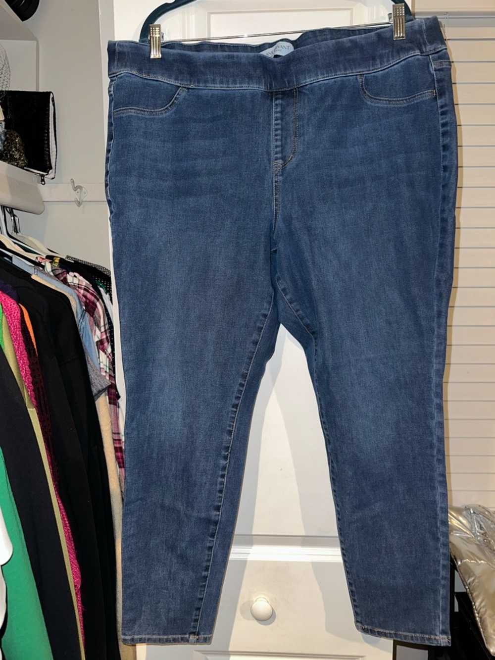 Lane Bryant Midwash Blue Stretch Denim Jeggings